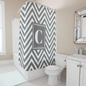 モノグラムグレーシボロンシャワーカーテン シャワーカーテン (インサイチュ)
