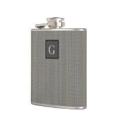 モノグラムグレーツイードグロムスマン結婚のギフト フラスク (左)
