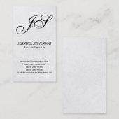 モノグラムグレーパターンコンサルタントの名刺 名刺 (正面/裏面)