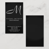モノグラムグレーブラックコンサルタントの名刺 名刺 (正面/裏面)