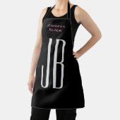 モノグラムグレーブラックミニマルモダンリスト エプロン (インサイチュ)