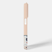 モノグラムグレーブルーピーチフローラ Case-Mate iPhoneケース (裏面 / 右)