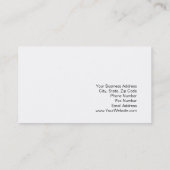 モノグラムグレーホワイトレッド写真用名刺 名刺 (裏面)