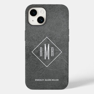 モノグラムグレーレザー Case-Mate iPhone 14ケース