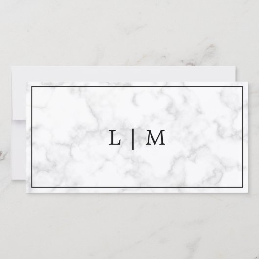 モノグラムグレー大理石ビジネスギフト証明書 (裏面)