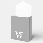 モノグラムグレー水玉模様ストライプの優先ボックス フェイバーボックス (オープン)