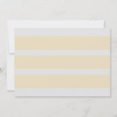 モノグラムグレー&金ゴールドストライプ サンキューカード (裏面)