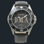 モノグラムグロムスマンBestman親父Groom Bride 腕時計<br><div class="desc">この時計は3つの文字フィールドを持っているモノグラムのための最大3つのイニシャルを追加することができるタイトル(bestman、groomsman、ringbearer)、および必要に応じて結婚の、または他の文字の日付。言葉保は宇宙に合うように短い。</div>