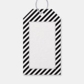 モノグラムグロムメンズ花婿介添人ファーザーグルームストライプ ギフトタグ (裏面)