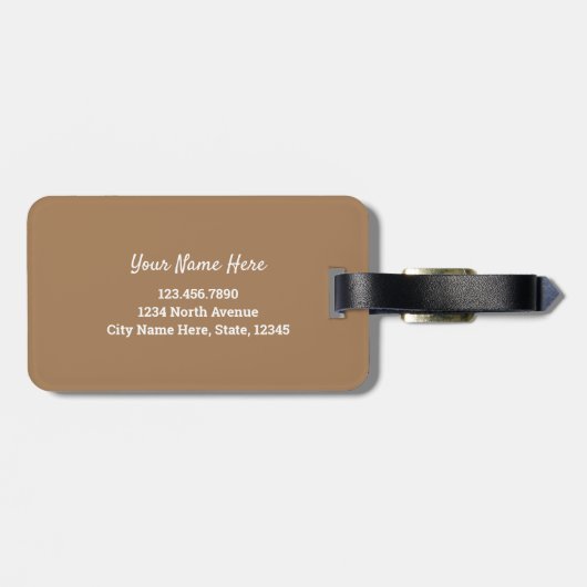 モノグラムケシ花の模様 ラゲッジタグ (裏面横)