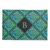 モノグラムケルト結び目模様ピラローケース 枕カバー (裏面)