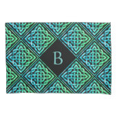 モノグラムケルト結び目模様ピラローケース 枕カバー (正面)