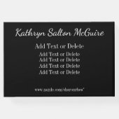 モノグラムゲスト、メモリ、卒業書 ゲストブック (裏面)