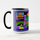 モノグラムコフィーイニシャルJ&Cとのマグカップ マグカップ (左)