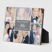 モノグラムコラージュ編集可能カラーカスタムフォトフレーム フォトプラーク (側面)