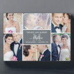 モノグラムコラージュ編集可能カラープラークとイーゼル フォトプラーク<br><div class="desc">このイーゼル付きのプラークは記憶素晴らしを保存するための記念素晴らし品だ。デザインby © berryberrysweet.一致するアイテムやその他のデザインオプションについては、当社のウェブサイトwww.berryberrysweet.comをご覧ください！</div>