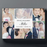 モノグラムコラージュ編集可能カラープラークとイーゼル フォトプラーク<br><div class="desc">このイーゼル付きのプラークは記憶素晴らしを保存するための記念素晴らし品だ。デザインby © berryberrysweet.一致するアイテムやその他のデザインオプションについては、当社のウェブサイトwww.berryberrysweet.comをご覧ください！</div>