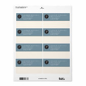 モノグラムコンテンポラリー出荷ラベル ラベル (フルシート)