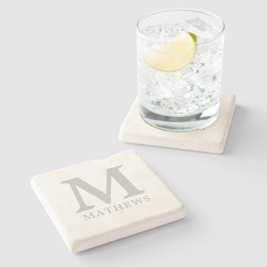 モノグラムコースター ストーンコースター (横)