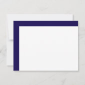 モノグラムコーナーバンド ダークブルー パーソナルステーショナリー ノートカード (裏面)