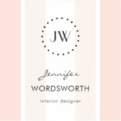 モノグラムコーラルパステルミニマルプロフェッショナル シール (正面)