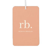 モノグラムコーラルピーチエレガントミニマフェミニンリスト カーエアーフレッシュナー (正面)