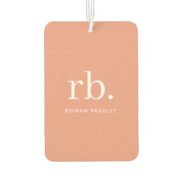 モノグラムコーラルピーチエレガントミニマフェミニンリスト カーエアーフレッシュナー