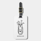 モノグラムゴルフバッグ ラゲッジタグ (正面縦)