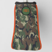 モノグラムゴルフヘッドカバー迷彩柄パーソナライズ ゴルフヘッドカバー (回転90)