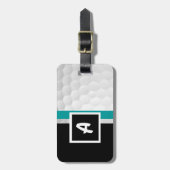 モノグラムゴルフ・ボールの荷物のラベル ラゲッジタグ (正面縦)