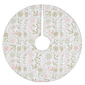 モノグラムゴールデンいかりパターン ブラッシュドポリエステルツリースカート (正面)