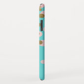 モノグラムゴールド箔およびバラ金ゴールド紙吹雪 Case-Mate iPhoneケース (裏面/右)