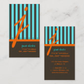 モノグラムサイケデリックカラー/チョコレートカストライプラー 名刺 (正面/裏面)