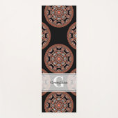 モノグラムサファリサンセットボヘミアン水玉模様マンダラ ヨガマット (正面)