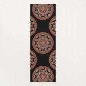 モノグラムサファリサンセットボヘミアン水玉模様マンダラ ヨガマット (裏面)