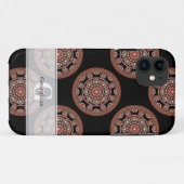モノグラムサファリサンセットボヘミアン水玉模様マンダラ Case-Mate iPhoneケース (裏面(横))