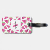 モノグラムサマースイカパーソナライズされた ラゲッジタグ (裏面横)