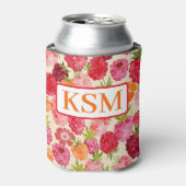 モノグラムサマーラズベリーウォーターカラーコケット 缶クーラー (缶正面)