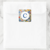 モノグラムサマーワイルドフラワーウォータカラー スクエアシール (バッグ)