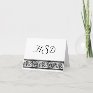 モノグラムサンキューカード ノートカード