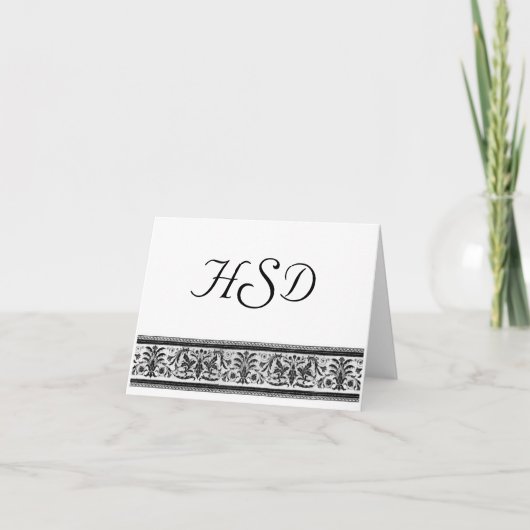 モノグラムサンキューカード ノートカード (正面)