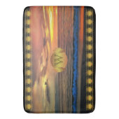 モノグラムサンセット1577 バスマット (正面縦)