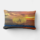 モノグラムサンセット1577 ランバークッション (正面)