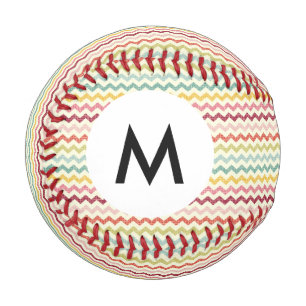 モノグラムシェブロンパターン4 野球ボール