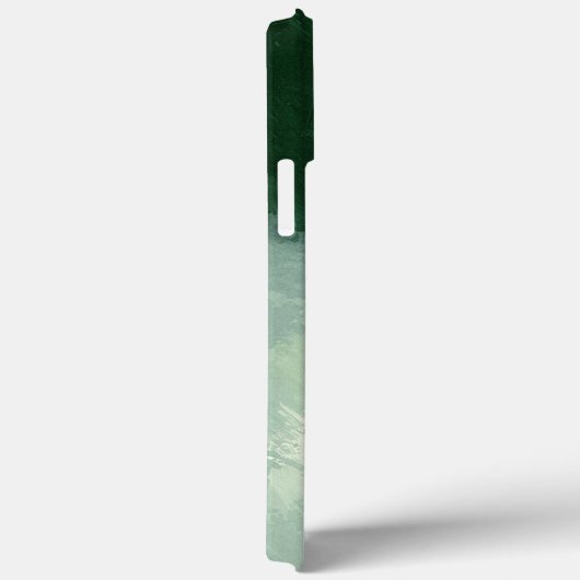 モノグラムシェーディングオブグリーンウォーターのカラー抽象芸術 Case-Mate iPhoneケース (裏面 / 右)