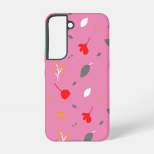 モノグラムシックフラワーピンクサムスンギャラクシーs 22 samsung galaxy s22ケース