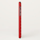 モノグラムシックブルーリボン赤水玉模様パターン Case-Mate iPhoneケース (裏面/左)