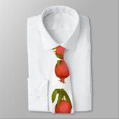 モノグラムシックレッドボタニカルポメグラネート ネクタイ (タイ)