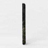 モノグラムシック金ゴールド紙吹雪 Case-Mate iPhoneケース (裏面/左)