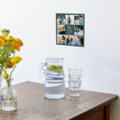 モノグラムシッ数々のクフォトティール(緑がかった色) 箔ポスター (レイダウン (キッチン))